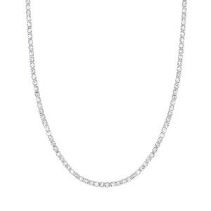 Gorjana New Rhodium Plated Brass Parker Shimmer Necklace Lightweight Party